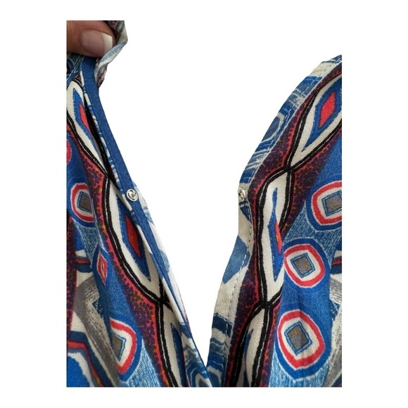 Flying Tomato Boho Print Halter Top Wide Leg Jumpsuit - Size Medium - Picture 7 of 12